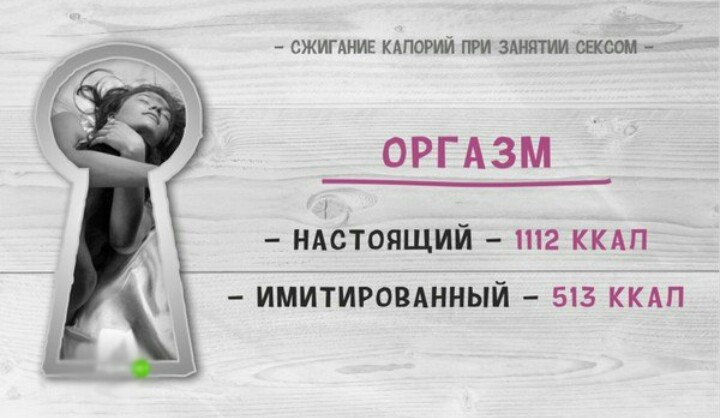Правда ли что секс сдигает калории