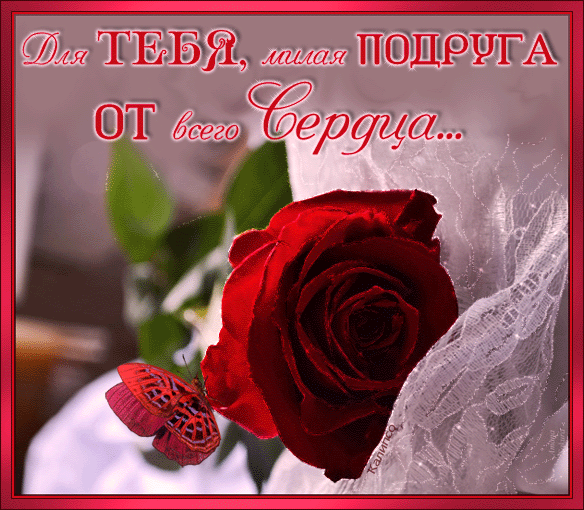 Открытка ты моя подружка Открытка ты моя подружка