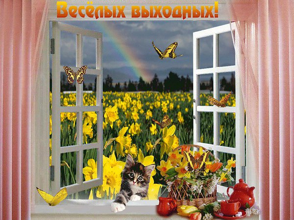 Открытки солнечных выходных 1