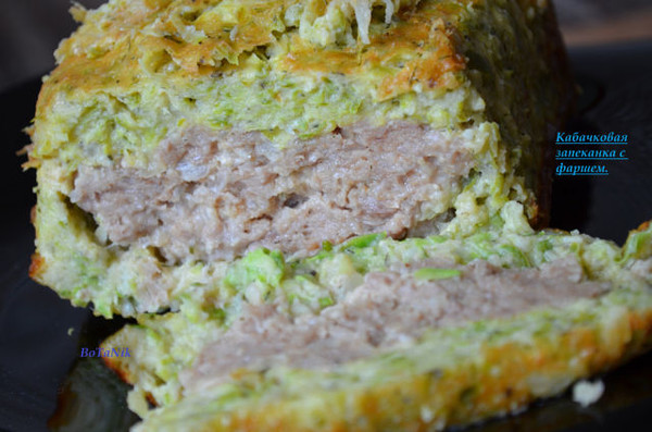 Запеканка мясная с кабачками рецепт 117