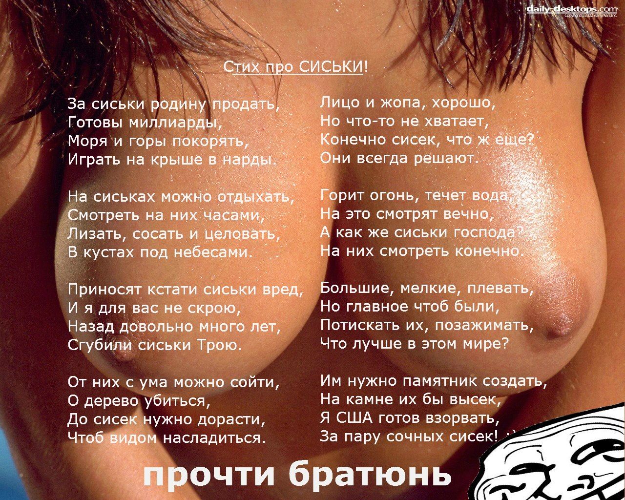 Стихи про анал